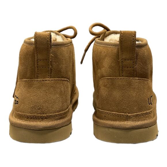 UGG Women's Wool Lined Lace Up Suede Neumel Chukka Boot - Chestnut - Picture 4 of 6